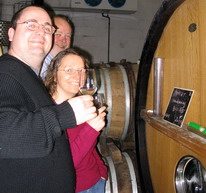January 2008 - 3 months before - Bryan C. family - UK wine pages - Tasting *2007 vins clairs* from the barrels